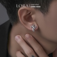 Khuyên Tai Bông Tai Nam Bạc S925 LORA Chữ Thập Thánh Giá