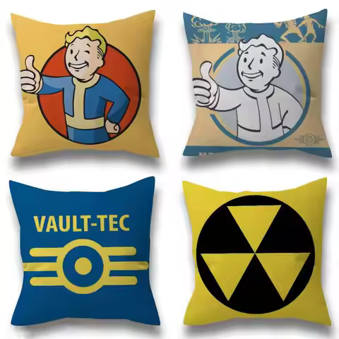 Cushion Cover Car Throw Pillow Case For Sofa Car Christmas Gift 40x40cm 45x45cm Game F-Fallouts cool