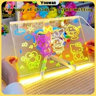 LED Drawing Board Luminous Writing Board Message Board Drawing Board For Kid Acrylic Erasable Drawin