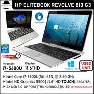 HP EliteBook Revolve 810 G3 Core i5/i7(5th GEN) 11.6" inch Multi-Touch 2-in-1 Laptop WINDOWS 10