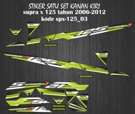 STIKER STRIPING DECAL SUPRA X 125 TH 2006-2012 WAVE 125 I