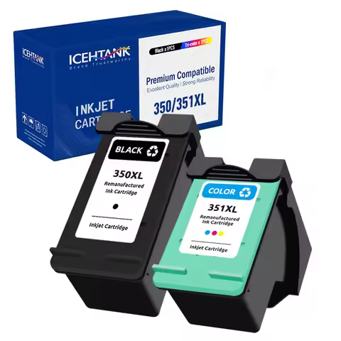 Icehtank 350XL 351XL Replacement Ink Cartridge For HP 350 351 For HP350 Deskjet D4200 D4260 D4263 D4