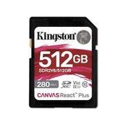 Kingston 512GB Canvas React Plus V60 UHS-II SD Memory Card - SDR2V6/512GB