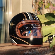 หมวกกันน็อคเต็มใบ FUTURE CC110 สำหรับรถจักรยานยนต์ Vespa แบบย้อนยุค หมวกกันน็อคเต็มใบสำหรับผู้ใหญ่ น