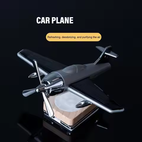 Car Essential Oil Diffuser Solar Airplane Car Diffuser Ornaments Fragrance Aromatherapy Wooden Diffu