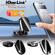 Hdoorlink 360 Rotatable Magnetic Car Phone Holder Magnet Smartphone Support GPS Foldable Phone Mount