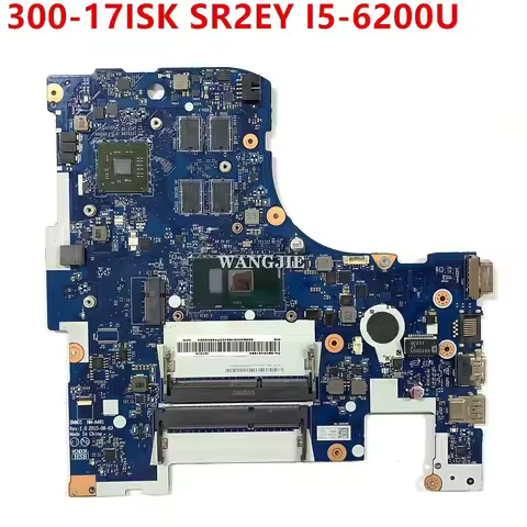5B20K61884 BMWD1 NM-A491 Main Board For Lenovo 300-17ISK Laptop Motherboard SR2EY I5-6200U CPU R5 M3