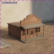 [chiwanji4x] 1/72 Scale Town Model DIY Assembly Western Town Diorama Handmade Prison
