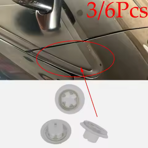 3/6Pcs Wing Mirror Upper Corner Trim Fixing Clips Expanding Nut For VW POLO 4 9N 5 6R GTI ID3 CC Cad