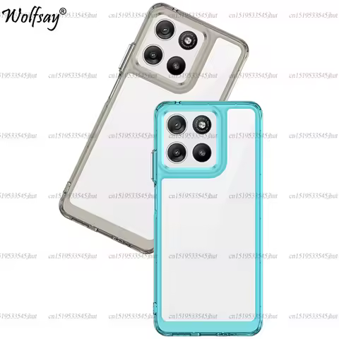 Transparent Case For Motorola Moto G37 Case Silicone Back Cover For Moto G56 G66J G86 G77 G67 G37 Po