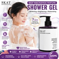 SKAT Niacinamide Fragrance Shower Gel Super Long-Lasting Whole Body Whitening Bright and Glow Skin U