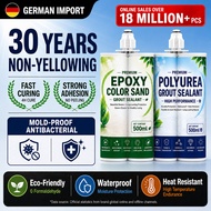 【Ships within 24 hours】tile gap filler 500ml colored sand epoxy tile grout waterproof sealant cement
