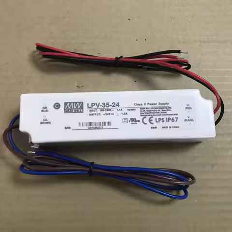 Mean Well switching power Supply LPV-35-5V/12V/15V/24V/36V waterproof LED lighting IP67