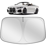 XHRING Windshield Sun Shade Sunshade Compatible with BMW 4 Series 440i 430i 428i 435i 420i m4 330i 2