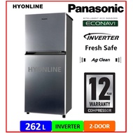 NR-TV261APSM - PANASONIC 262L 2-DOOR ECONAVI INVERTER FRIDGE | PANASONIC PETI SEJUK | PETI AIS | REFRIGERATOR