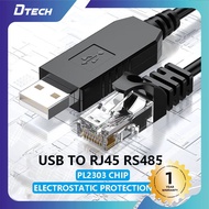 DTECH USB To RJ45/USB To RJ12 Console Cable Adapter  RS485/RS232 1M/1.5M Converter Serial Port Cable