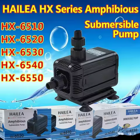 HAILEA HX-6510 6520 6530 6540 6550 Submersible Pump For Rockery Fountain Water Wall Landscape Fish P