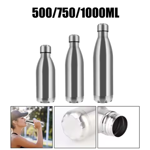 Single Wall Water Bottle Water Cola Bottle 500ML 750ML 1000ML Outdoor Travel Sports Drink Bottles St