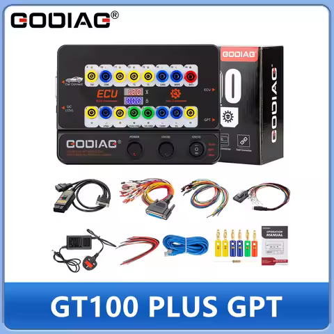 2026 GODIAG GT100 PLUS GPT ENET DOIP 24V-12V AUTO TOOLS OBD II Break Out Box ECU Connector