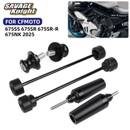 Big sale 2025 675NK SR675 Axle Wheel Slider Frame Crash Sliders For CFMOTO 675SS 675SR 675SR-R NK675
