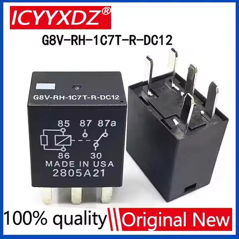 New G8V-RH-1C7T-R-DC12 G8VRH1C7TRDC12 12V Automotive Relay SPDT 35A 12VDC 5Pins