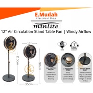 New Homelux DAWA 12" Stand Fan Kipas Berdiri | Adjustable height | Powerful 75W 110W motor | HSF-112