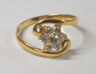 cincin emas muda bunga ukir 1gr size 12