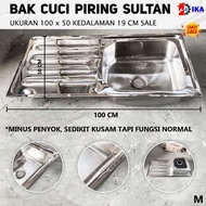SALE Bak/Wastafel Cuci Piring Stainless / Wastafel Cuci Piring Stainless Sayap Paket Bak Cuci Piring