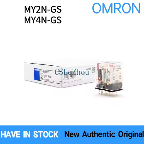10pcs OMRON General-purpose Relay MY2N-GS MY4N-GS New Authentic Original Intermediate Relay AC/DC12
