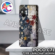 AC48/Case poco C71/ Motif STAR/softcase poco C71/casing poco C71 Silicone poco C71