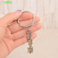 RADIANTZAP Mini Train Model Alloy Keychain, Train Model Movable Joint Movable Joint Train Keyring, H