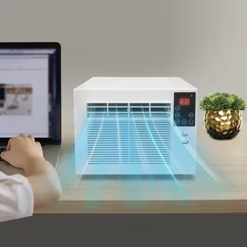 220V 750W 3-in-1 Portable Air Conditioner Mobile AC Unit Cooling Cooler Cool Box