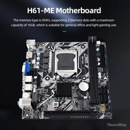 H61-ME mini ITX Motherboard LGA 1155 Support NVME M.2 WIFI Bluetooth Ports H61 Placa Mae Office PC DDR3 Base LGA1155 1PP