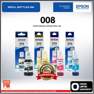 Epson Original EcoTank Pigment Ink 008 For L15150 L15160 L15180 L6550 L6580 L6460 L6490 M15140 M1518