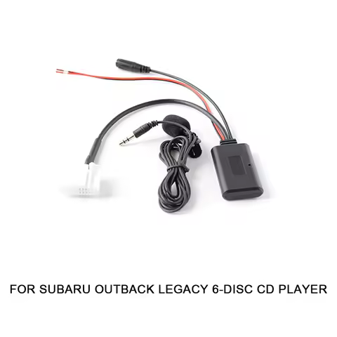 Car Bluetooth AUX Adapter Wireless Audio Phone Call Hands Free Microphone For Subaru Outback Legacy 