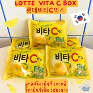 NOONA MART -ลูกอมวิตามินซี เกาหลี วิตามินซีเม็ด รสมะนาว - Lotte Vita C Box 17.5g