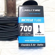 ☁ INNER TYRE 700X25C 700X28C SWALLOW DELI 60 80 MM 700 X 25 28 700X25 700X28 FRANCE PRESTA RACING FI