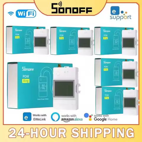 SONOFF POWCT WiFi POW Ring Smart Power Meter Switch 100A Energy Monitor Split Core Current Transform