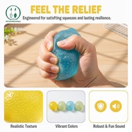 [Chicnest] Soft Lemon Squeeze Stress Ball Squishy Fidget Toy 1Pc 3 Colors for Kids Adults School Wor