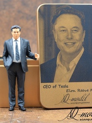 Ready Stock Car Model Doll Tesla CEO Elon Musk Elon Musk 1/18 Gift Decoration