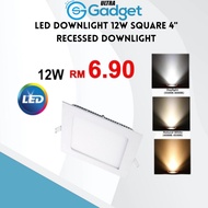 LED Downlight 12W Square 4" Recessed Downlight