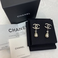 Full set Chanel經典耳環 Chanel閃鑽珍珠耳環