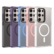 Case for SAMSUNG S22ultra S23 S23plus S23ultra S24 S24plus S24ultra Magsafe Colored Shell Case
