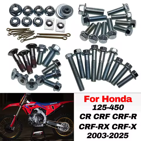 Hardware screw Bolt Full Plastics Fastener Kit For Honda CR CRF 125 250 450 CR125 CR250 CRF250 CRF45