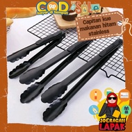 [JOERAGAN LAPAK] FOOD CLAMP CAKE CLAMP FRYING CLAMP STAINLESS MANY SIZES BLACK THICK FOOD GRADE 9-12