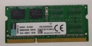 Kingston 2GB DDR筆電記憶體  RAM DDR3 1.5V  非低電壓 時脈1333