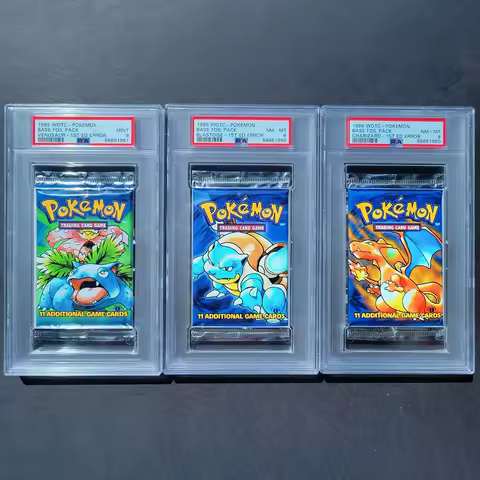 PKM 1999 Base Set 1st Edition Proxy Vintage Booster Packs PTCG Game Cards Charizard Art Blastoise Ve