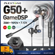 Plextone G50 Gaming Earphone Headset In-ear Earbud Vibration DS5 Adapter 7.1