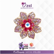 𝗥𝗲𝗮𝗱𝘆 𝗦𝘁𝗼𝗰𝗸 Ozel Chempaka Babybrooch bahu G44010 mini daisy, Pin Ring Tudung, Kerongsang, Set Batu Swarovski