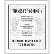 50Pcs Heavy Duty Disposable Auto Paper Floor Mats,Automotive Mat Covers Protector Detailing Detail W